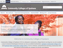 Tablet Screenshot of ccs.spokane.edu
